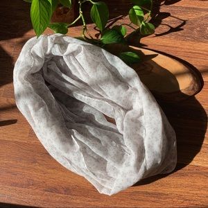 LAST CALL • ECWO • Soft Floral Grey Light Weight Scarf